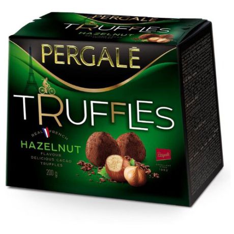 Набор конфет Pergale Truffles Hazelnut 200 г зеленый