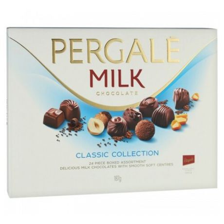 Набор конфет Pergale Milk Classic Collection 187 г голубой