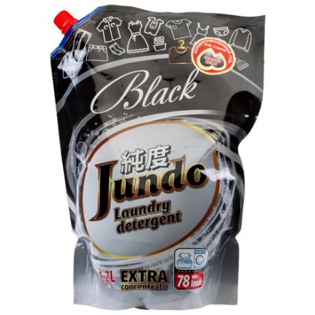 Гель для стирки Jundo Black для черного белья 1.2 л дой-пак