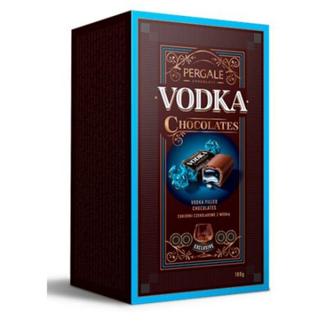 Набор конфет Pergale Vodka 190 г коричневый/голубой