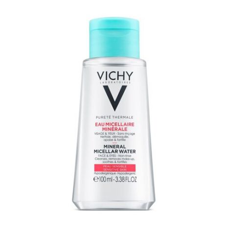 Vichy мицеллярная вода с минералами для чувствительной кожи, 100 мл