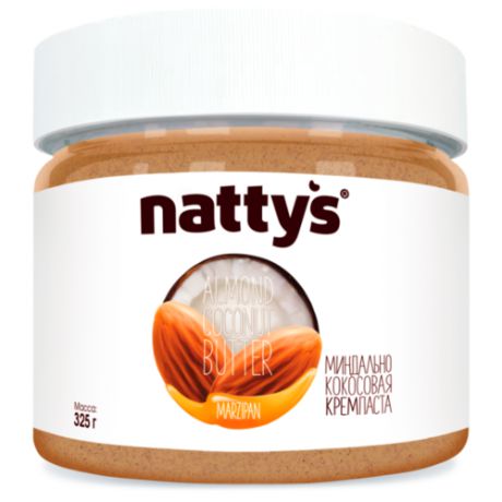 Nattys Паста миндально-кокосовая Marzipan с мёдом, 325 г