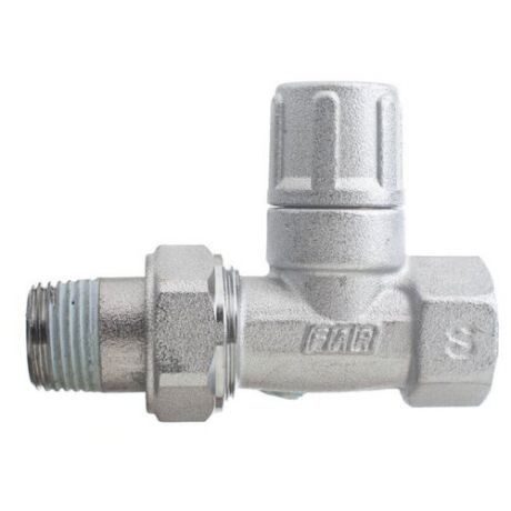 Запорный клапан FAR FV 1400 муфтовый (ВР/НР), латунь, для радиаторов Ду 20 (3/4")