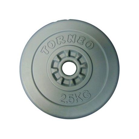 Диск Torneo в пластиковом корпусе 2.5 кг (1008-25) серый
