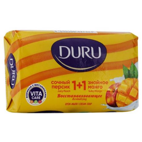 Крем-мыло кусковое DURU 1+1 Восстанавливающее, 80 г