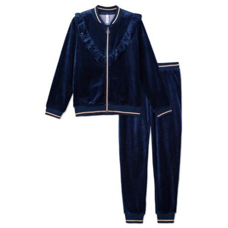 Комплект одежды playToday размер 140, темно-синий