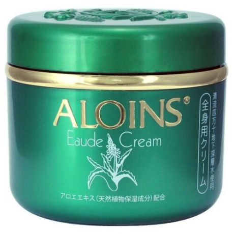 Крем для тела Aloins Eaude Cream с экстрактом алоэ (с легким ароматом трав), банка, 185 г