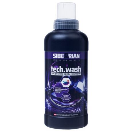 Гель для стирки SIBEARIAN Tech Wash 0.4 л бутылка