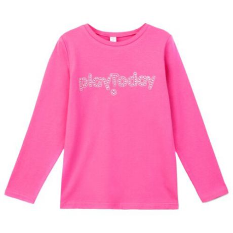 Лонгслив playToday размер 98, розовый
