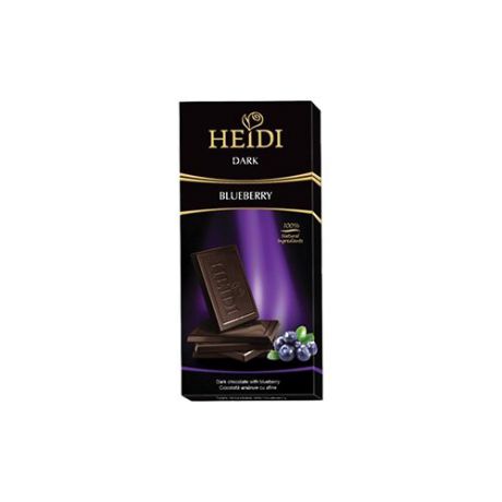 Шоколад Heidi Dark темный с черникой, 80 г