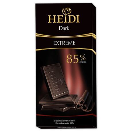 Шоколад Heidi Extreme темный 85%, 80 г
