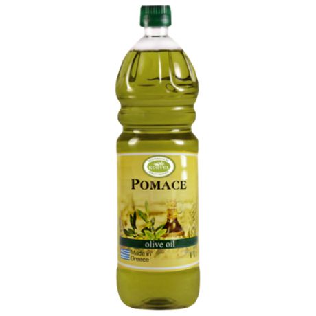 Korvel Масло оливковое для жарки Помас пластиковая бутылка 1 л