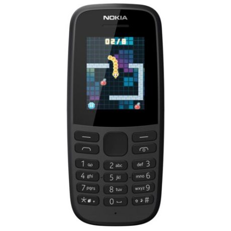 Телефон Nokia 105 Dual sim (2019) черный