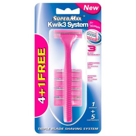 Super Max Kwik 3 System for Women бритвенный станок