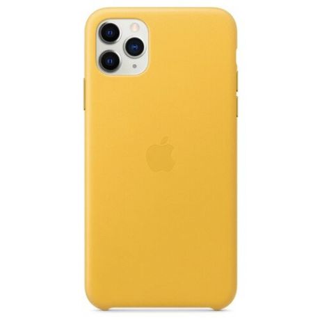 Чехол Apple кожаный для Apple iPhone 11 Pro Max лимонный сироп
