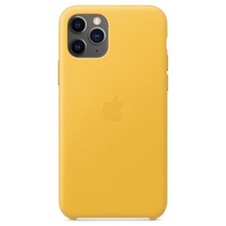 Чехол Apple кожаный для Apple iPhone 11 Pro лимонный сироп