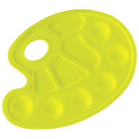 Палитра Юнландия пластиковая, 10 ячеек 23х17 (227807) желтый