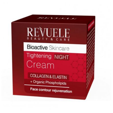 Revuele ночной подтягивающий крем для лица Bioactive Skincare Collagen + Elastin, 50 мл
