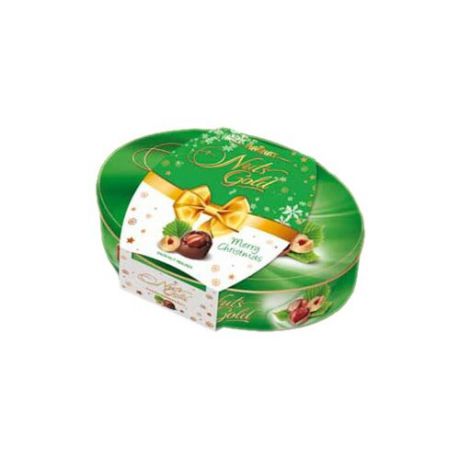 Набор конфет Magnat Christmas Nuts Gold c орехом и ореховым кремом 245 г зеленый
