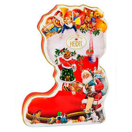 Набор конфет Heidel Christmas boot, 118 г красный/белый/золотой