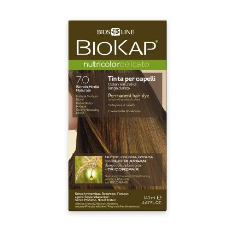 BioKap Nutricolor Delicato стойкая крем-краска для волос, 7.0 средне-русый