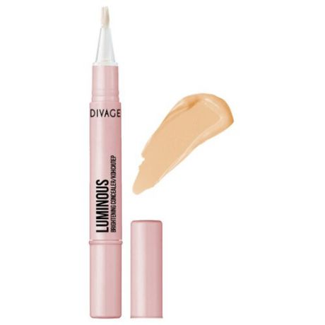 DIVAGE Консилер Brightening Concealer Luminous со светоотражающими частицами, оттенок 01