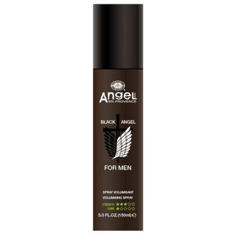 Angel Professional Спрей для волос BLACK ANGEL for Men, сильная фиксация, 150 мл