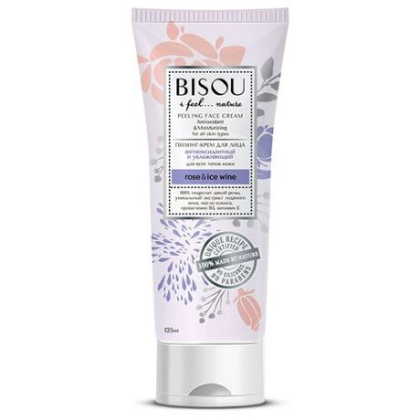 BISOU пилинг-крем Антиоксидантный и увлажняющий для всех типов кожи лица 125 мл