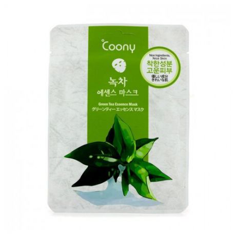 Coony тканевая маска для лица с зеленым чаем Green Tea Essence Mask, 23 г