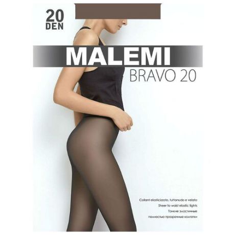 Колготки Malemi Bravo 20 den, размер II, chocolate