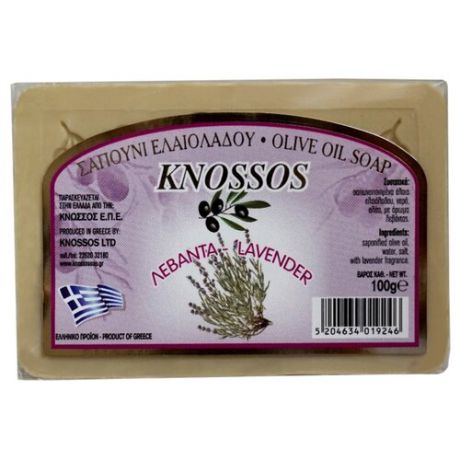 Мыло кусковое Knossos Лаванда, 100 г