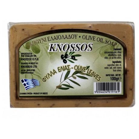 Мыло кусковое Knossos Листья оливы, 100 г