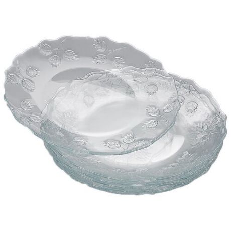 Pasabahce Набор тарелок Pastoral 19.4 см 6 шт прозрачный