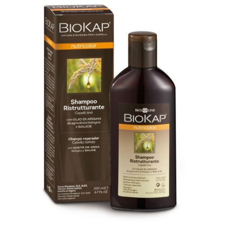 BioKap шампунь Ristrutturante восстанавливающий для окрашенных волос 200 мл