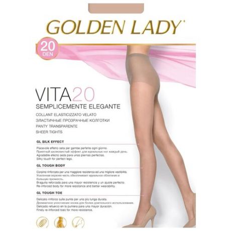 Колготки Golden Lady Vita 20 den, размер 5-XL, daino