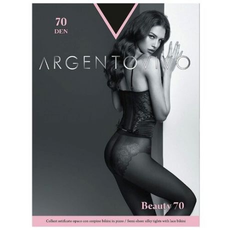 Колготки Argentovivo Beauty 70 den, размер 5-XL, platino