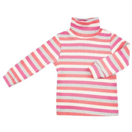 Водолазка ДО (Детская одежда) размер 104-110, коралл/розовый/серый