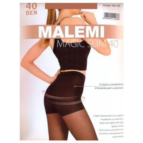 Колготки Malemi Magic Slim 40 den, размер XL, melon
