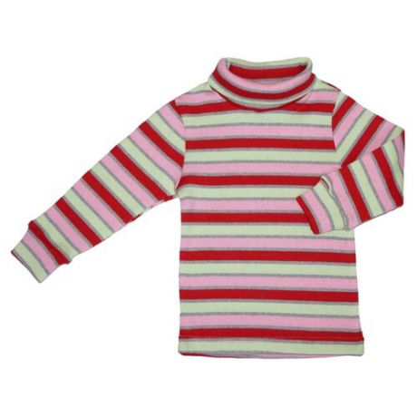 Водолазка ДО (Детская одежда) размер 104-110, розовый/салатовый