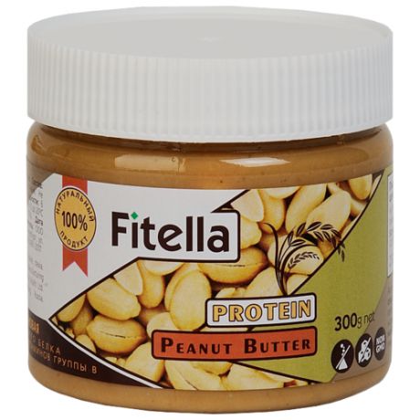 Fitella Паста арахисовая с рисовым белком, 300 г