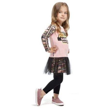 Платье lucky child размер 30 (104-110), розовый