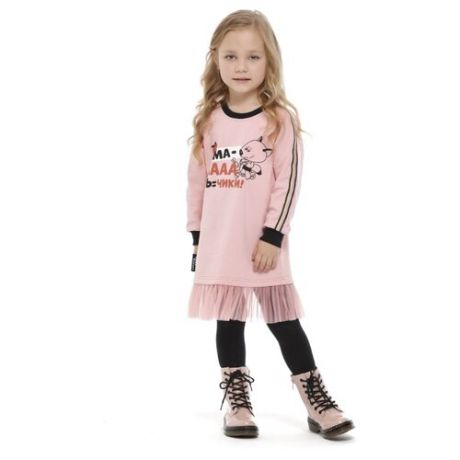 Платье lucky child размер 28 (98-104), розовый