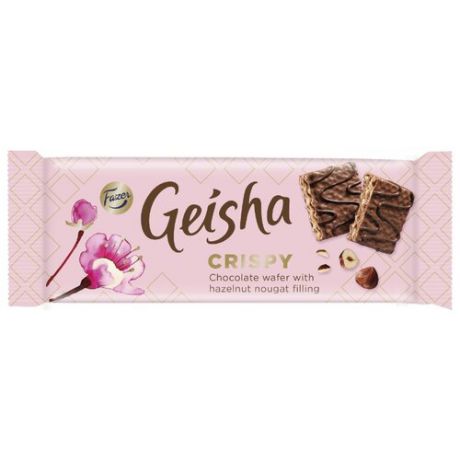 Батончик Fazer Geisha Crispy шоколадно-вафельный, 41 г