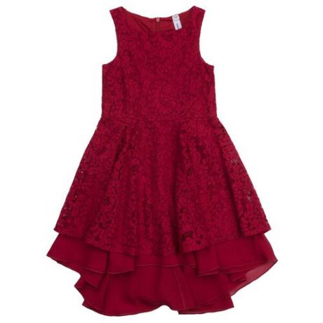 Платье playToday размер 122, темно-красный