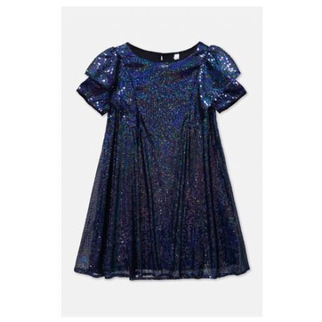 Платье playToday размер 128, темно-синий