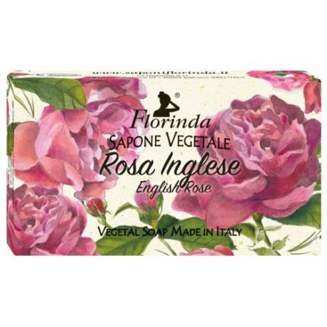 Мыло кусковое Florinda Цветы и Цветы Английская Роза, 100 г