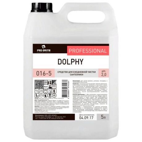 Pro-Brite гель для сантехники Dolphy 5 л