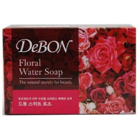 Мыло кусковое DeBON Floral Water Sweet Rose, 100 г