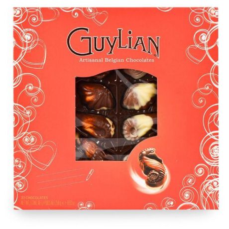 Набор конфет Guylian Дары моря 250 г красный