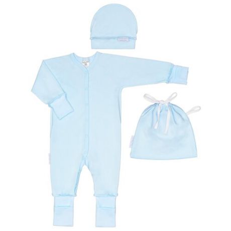 Комплект одежды lucky child размер 18 (56-62), голубой